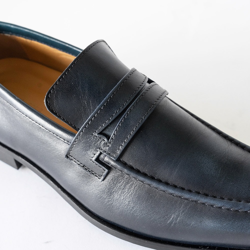 RAMSEY NAVY ローファー ビジネスシューズ