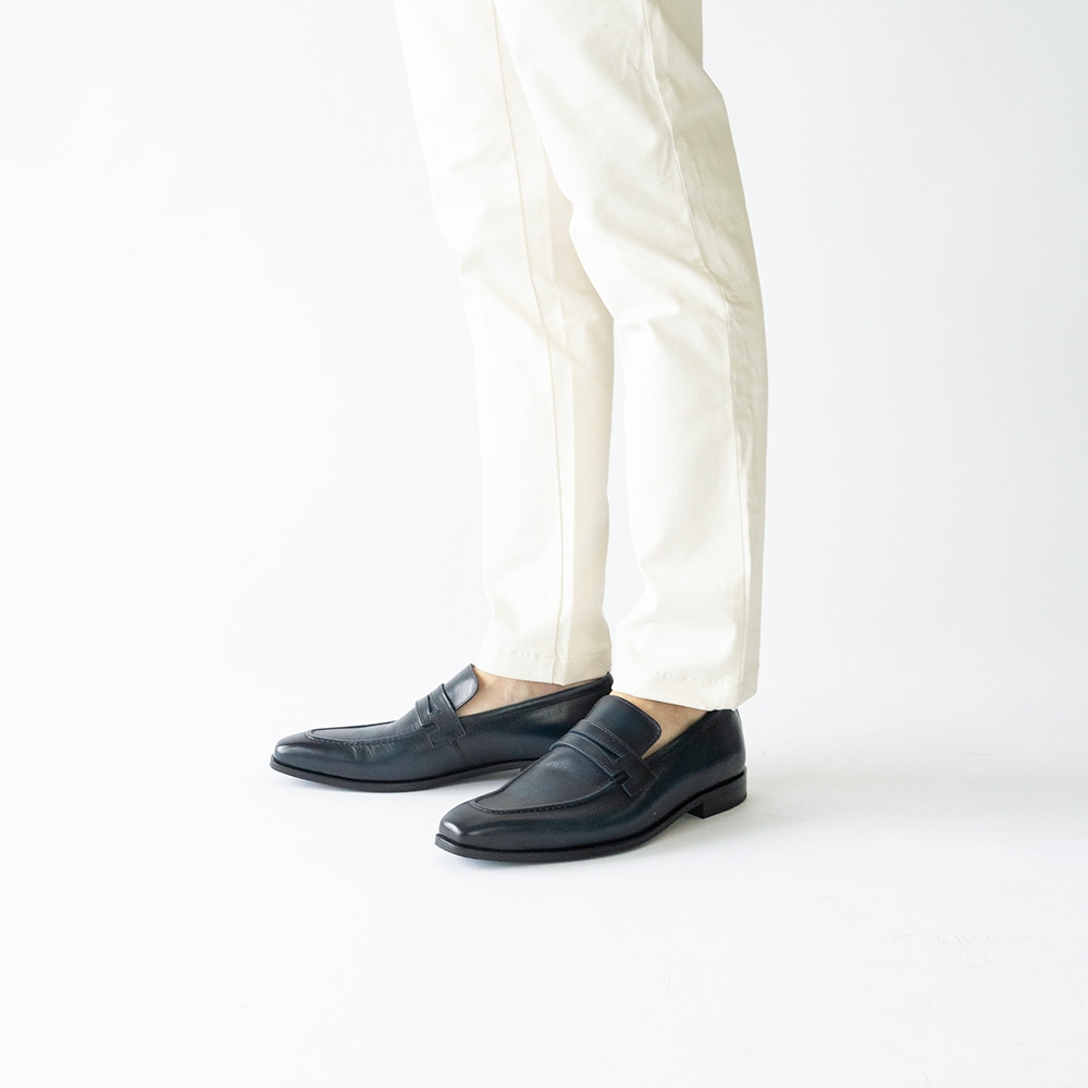 RAMSEY NAVY ローファー ビジネスシューズ