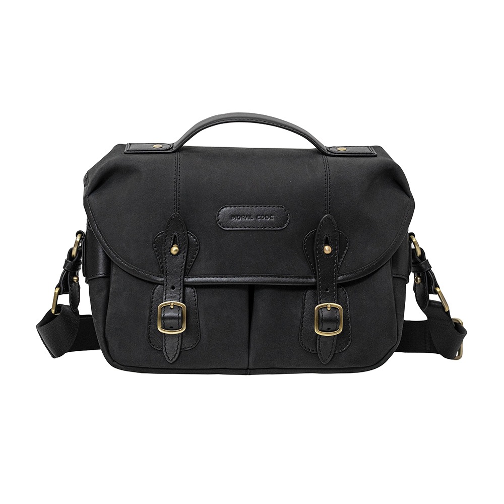 ISLINGTON MATTE BLACK ヌバック ショルダーバッグ