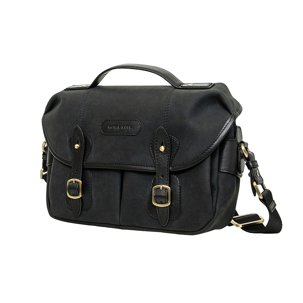 ISLINGTON MATTE BLACK ヌバック ショルダーバッグ