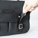 ISLINGTON MATTE BLACK ヌバック ショルダーバッグ