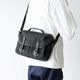 ISLINGTON MATTE BLACK ヌバック ショルダーバッグ