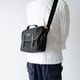 ISLINGTON MATTE BLACK ヌバック ショルダーバッグ