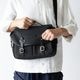 ISLINGTON MATTE BLACK ヌバック ショルダーバッグ