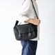 ISLINGTON MATTE BLACK ヌバック ショルダーバッグ