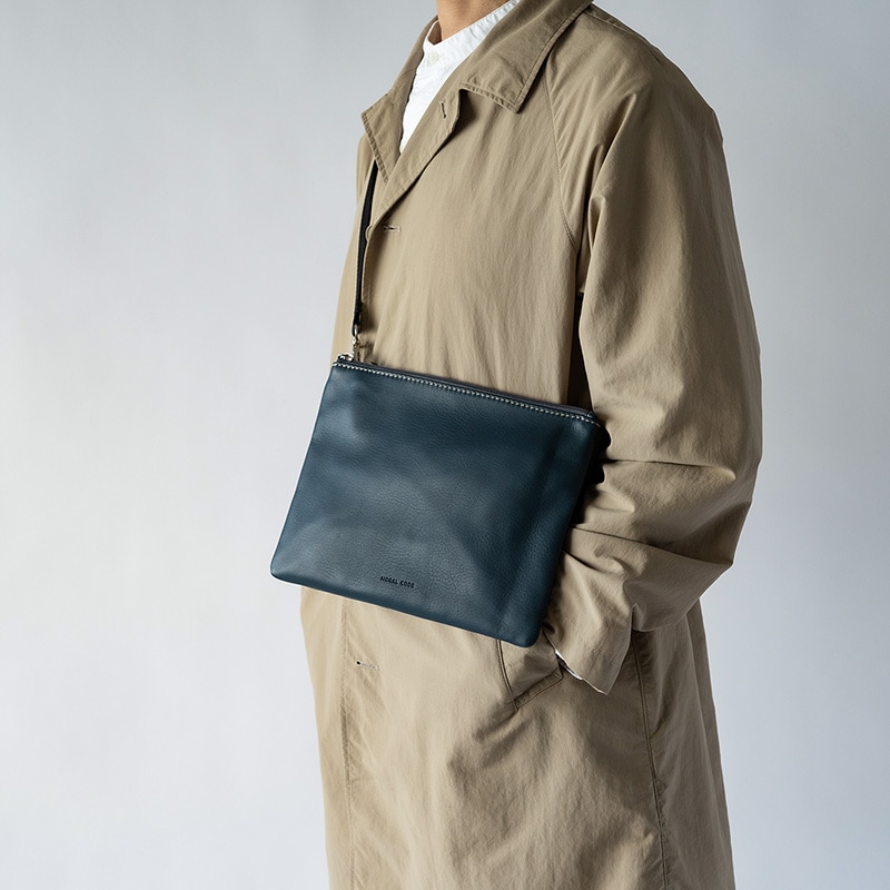 MILAN DENIM 軽量レザーサコッシュ