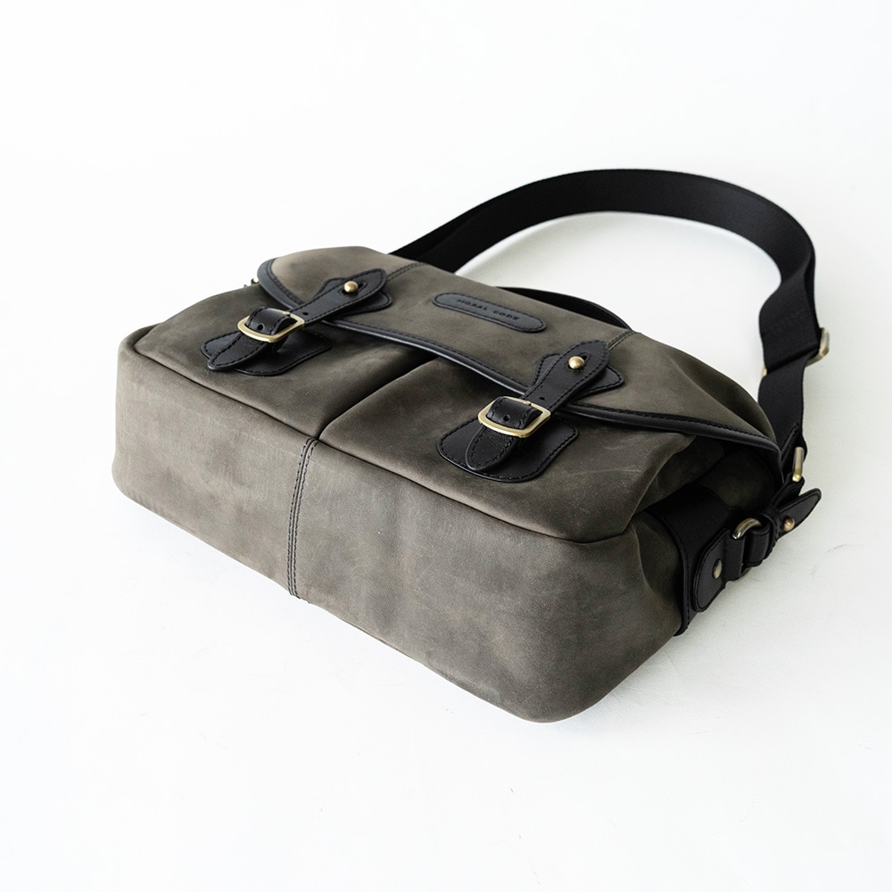 ISLINGTON GRAY ヌバック ショルダーバッグ