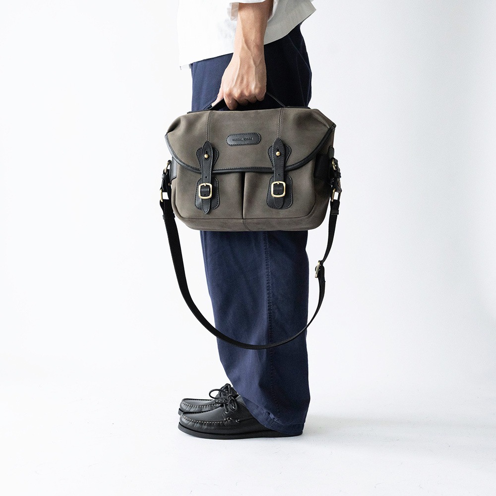 ISLINGTON GRAY ヌバック ショルダーバッグ