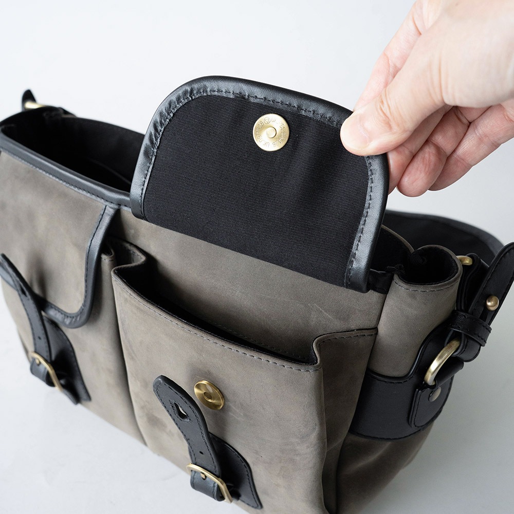 ISLINGTON GRAY ヌバック ショルダーバッグ