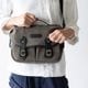 ISLINGTON GRAY ヌバック ショルダーバッグ