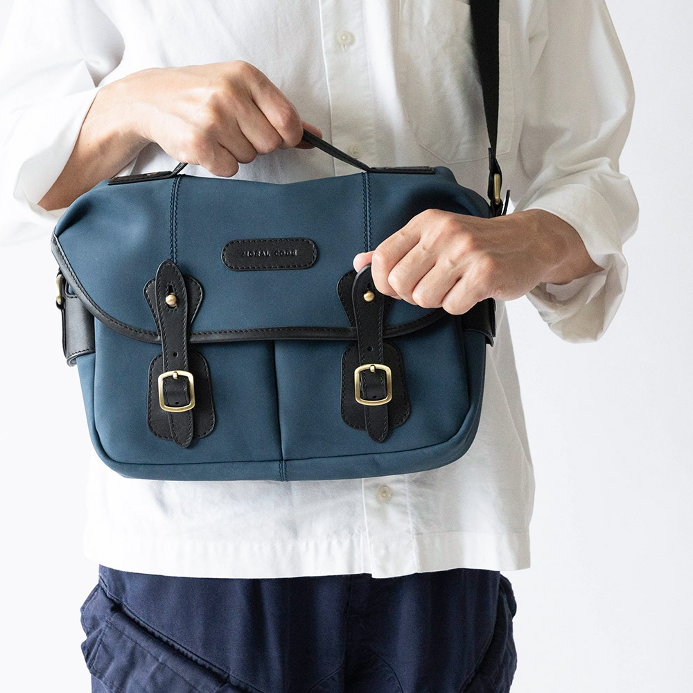 ISLINGTON DENIM ヌバック ショルダーバッグ