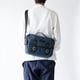 ISLINGTON DENIM ヌバック ショルダーバッグ