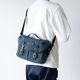 ISLINGTON DENIM ヌバック ショルダーバッグ
