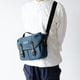 ISLINGTON DENIM ヌバック ショルダーバッグ