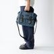 ISLINGTON DENIM ヌバック ショルダーバッグ
