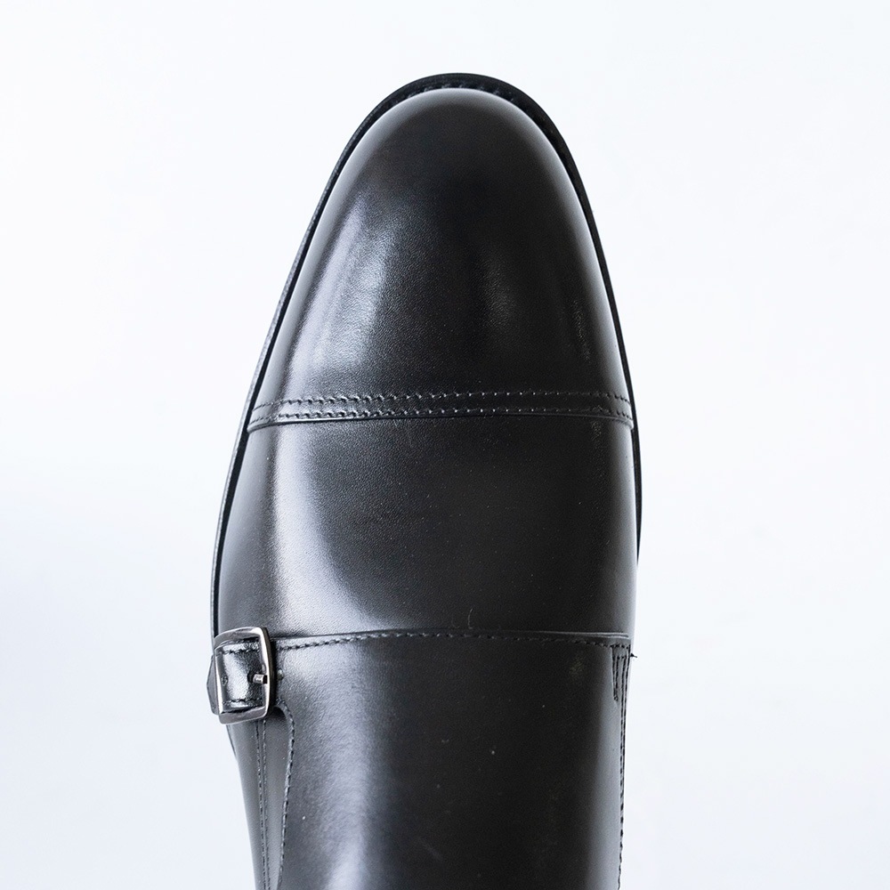 WINDSOR BLACK ダブルモンクストラップ グッドイヤーウェルト