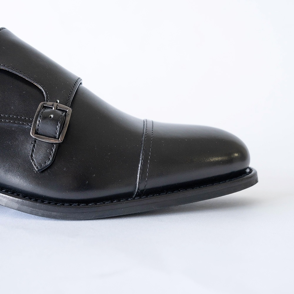 WINDSOR BLACK ダブルモンクストラップ グッドイヤーウェルト