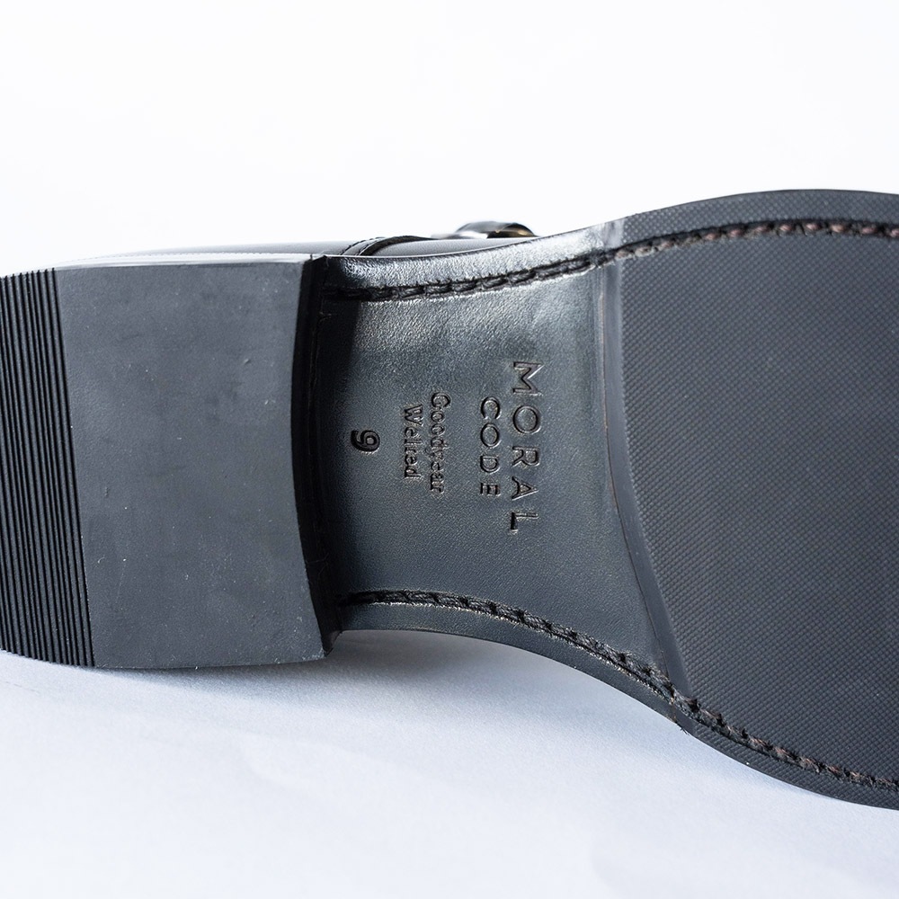 WINDSOR BLACK ダブルモンクストラップ グッドイヤーウェルト