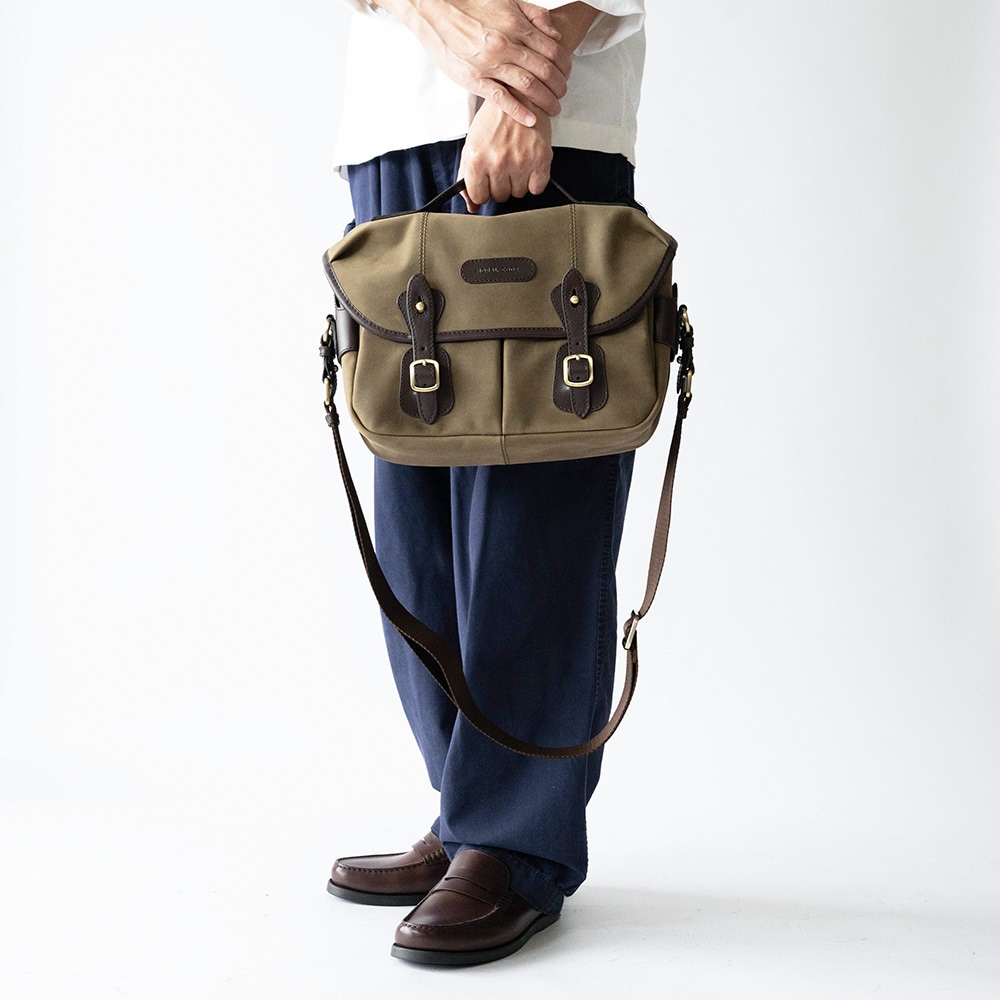 ISLINGTON MILITARY GREEN ヌバック ショルダーバッグ