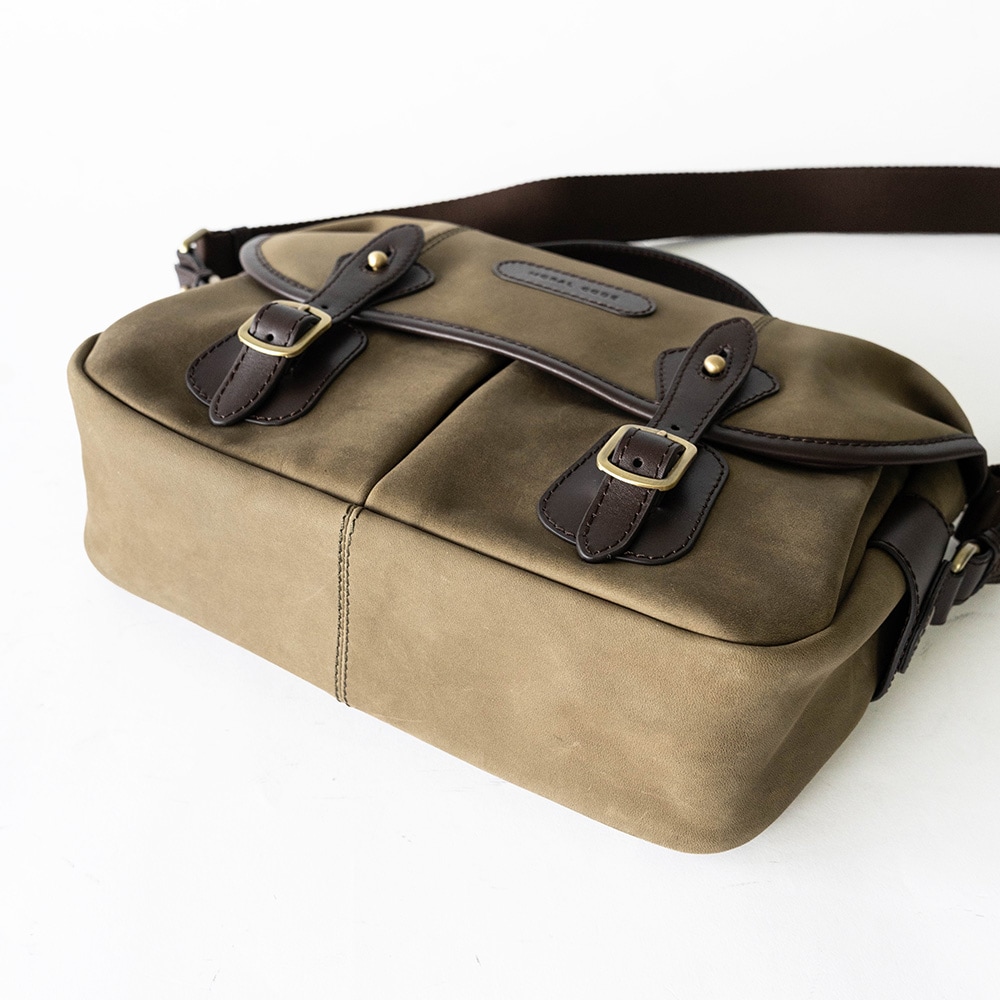 ISLINGTON MILITARY GREEN ヌバック ショルダーバッグ