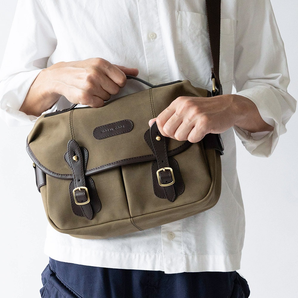 ISLINGTON MILITARY GREEN ヌバック ショルダーバッグ