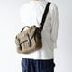 ISLINGTON MILITARY GREEN ヌバック ショルダーバッグ
