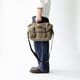 ISLINGTON MILITARY GREEN ヌバック ショルダーバッグ
