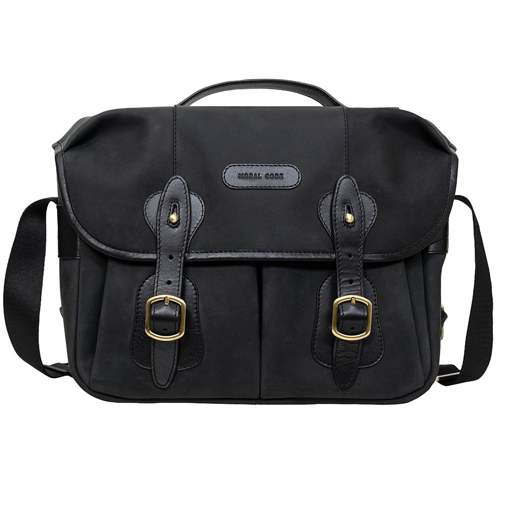 NORWICH MATTE BLACK ヌバック ショルダーバッグ