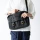 NORWICH MATTE BLACK ヌバック ショルダーバッグ