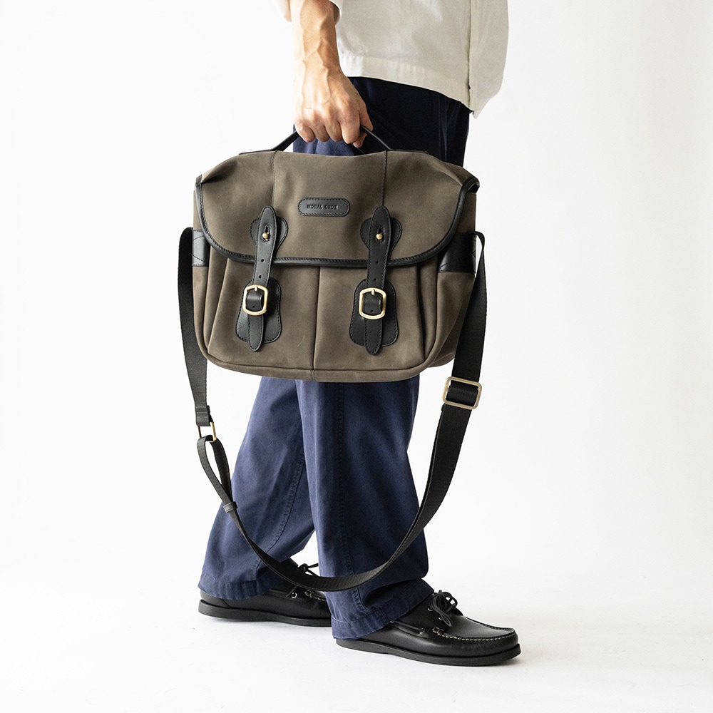 NORWICH GRAY ヌバック ショルダーバッグ