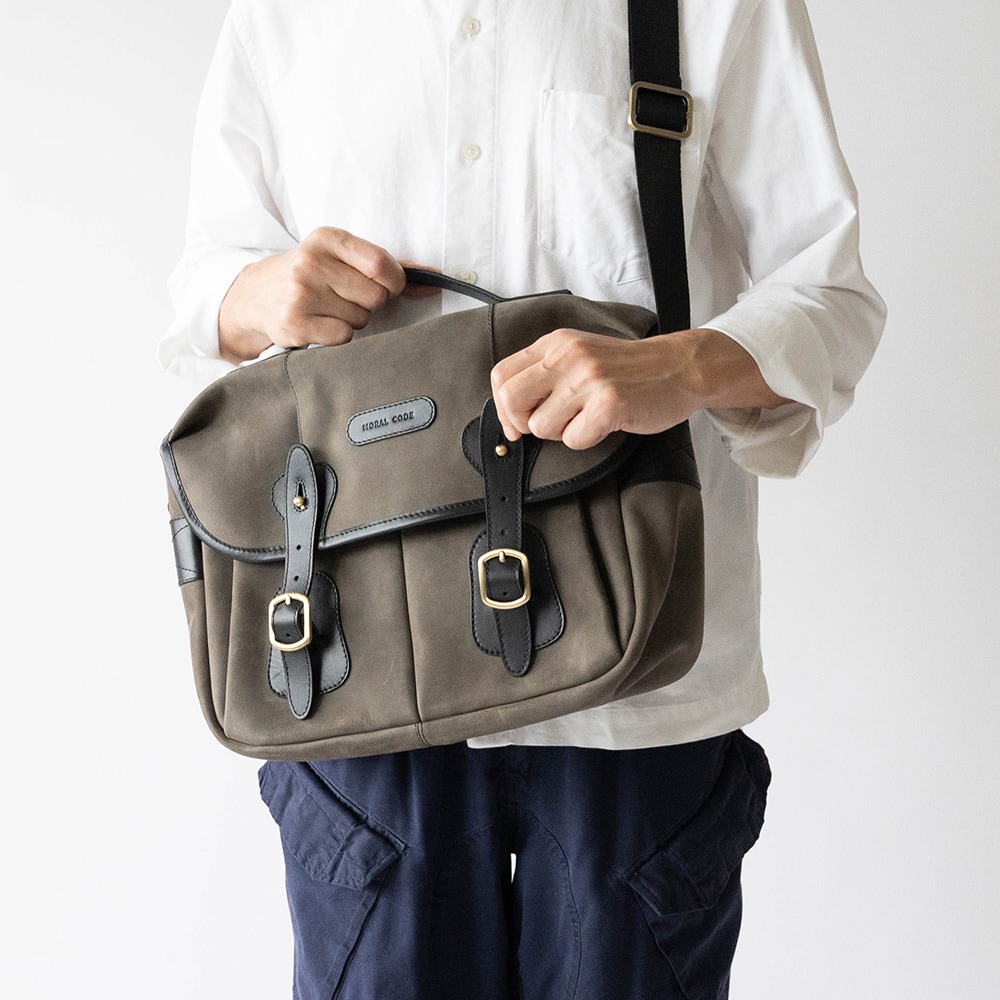 NORWICH GRAY ヌバック ショルダーバッグ