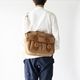 NORWICH BEIGE ヌバック ショルダーバッグ