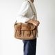 NORWICH BEIGE ヌバック ショルダーバッグ