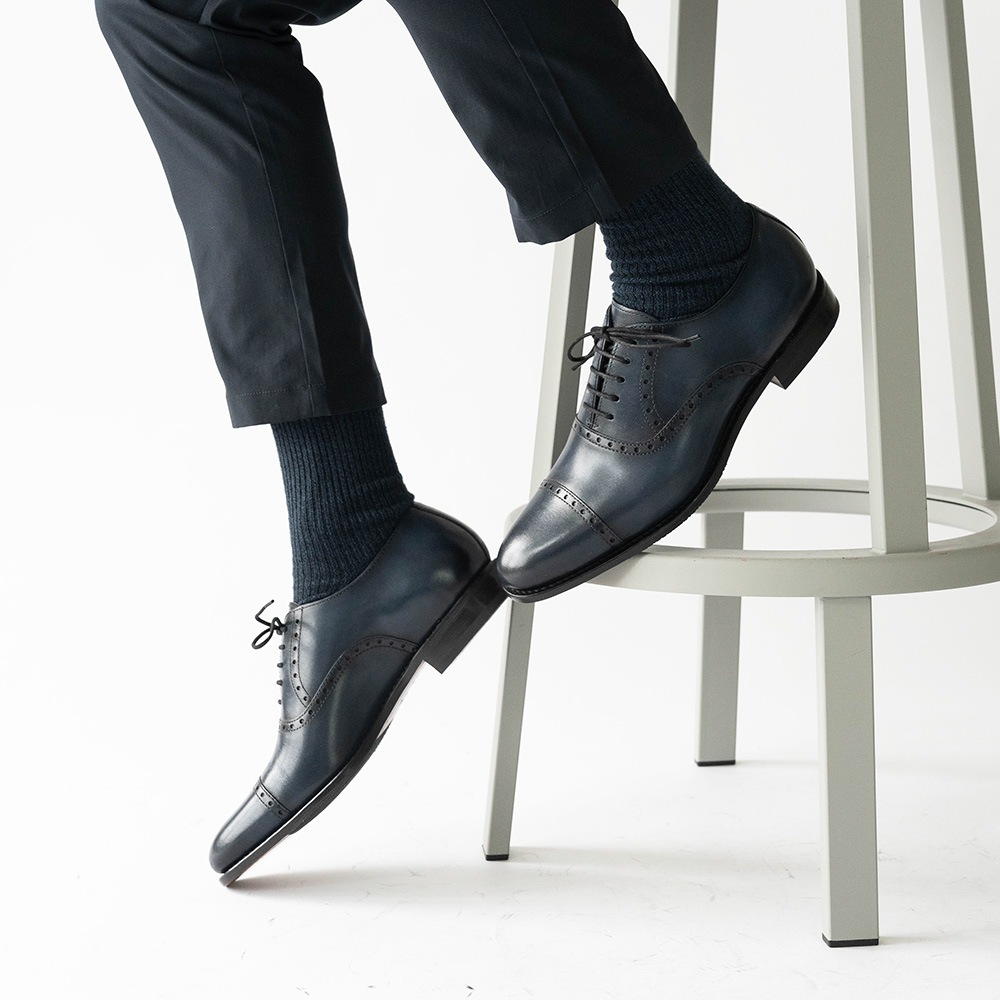 AARON NAVY 内羽根 グッドイヤーウェルト