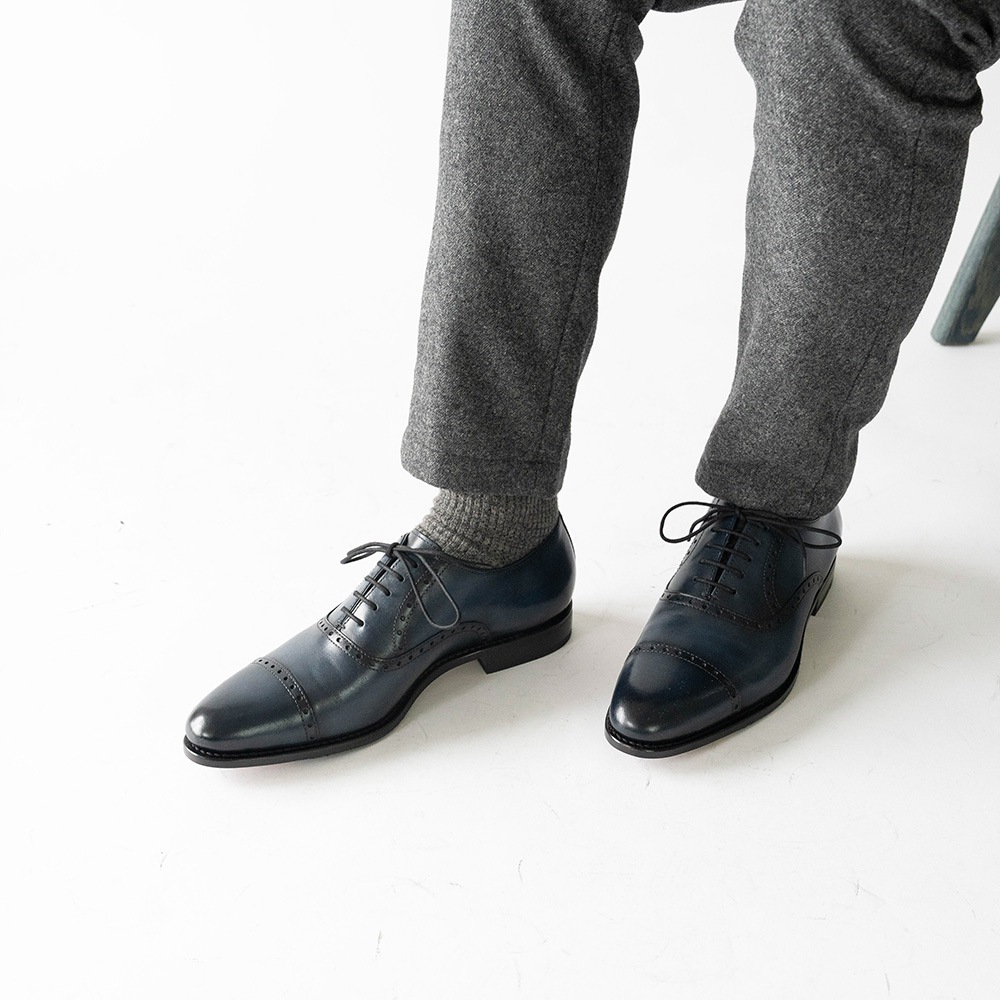 AARON NAVY 内羽根 グッドイヤーウェルト