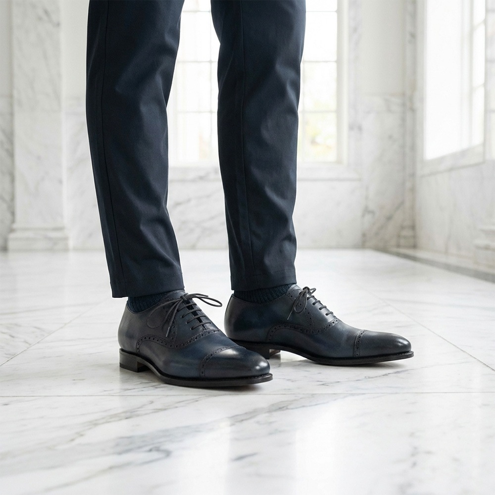 AARON NAVY 内羽根 グッドイヤーウェルト