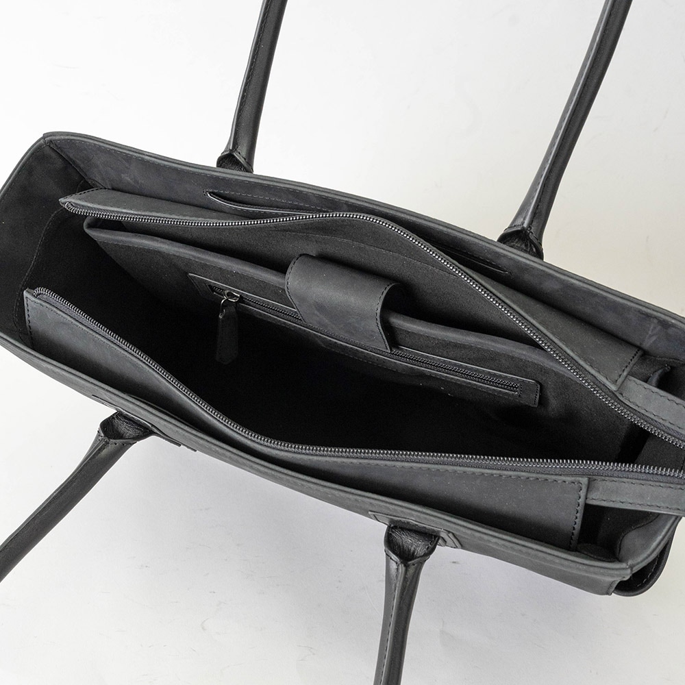 LAWRENCE MATTE BLACK ヌバック トートバッグ