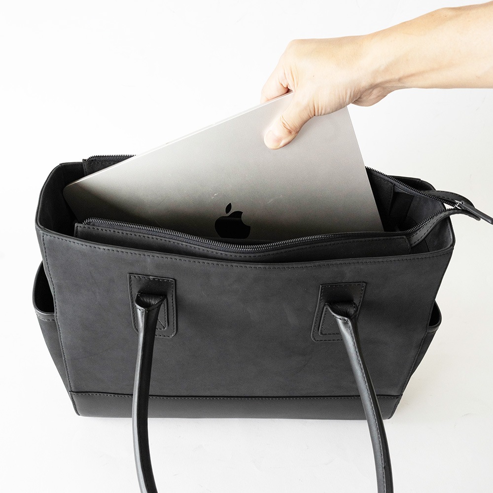 LAWRENCE MATTE BLACK ヌバック トートバッグ