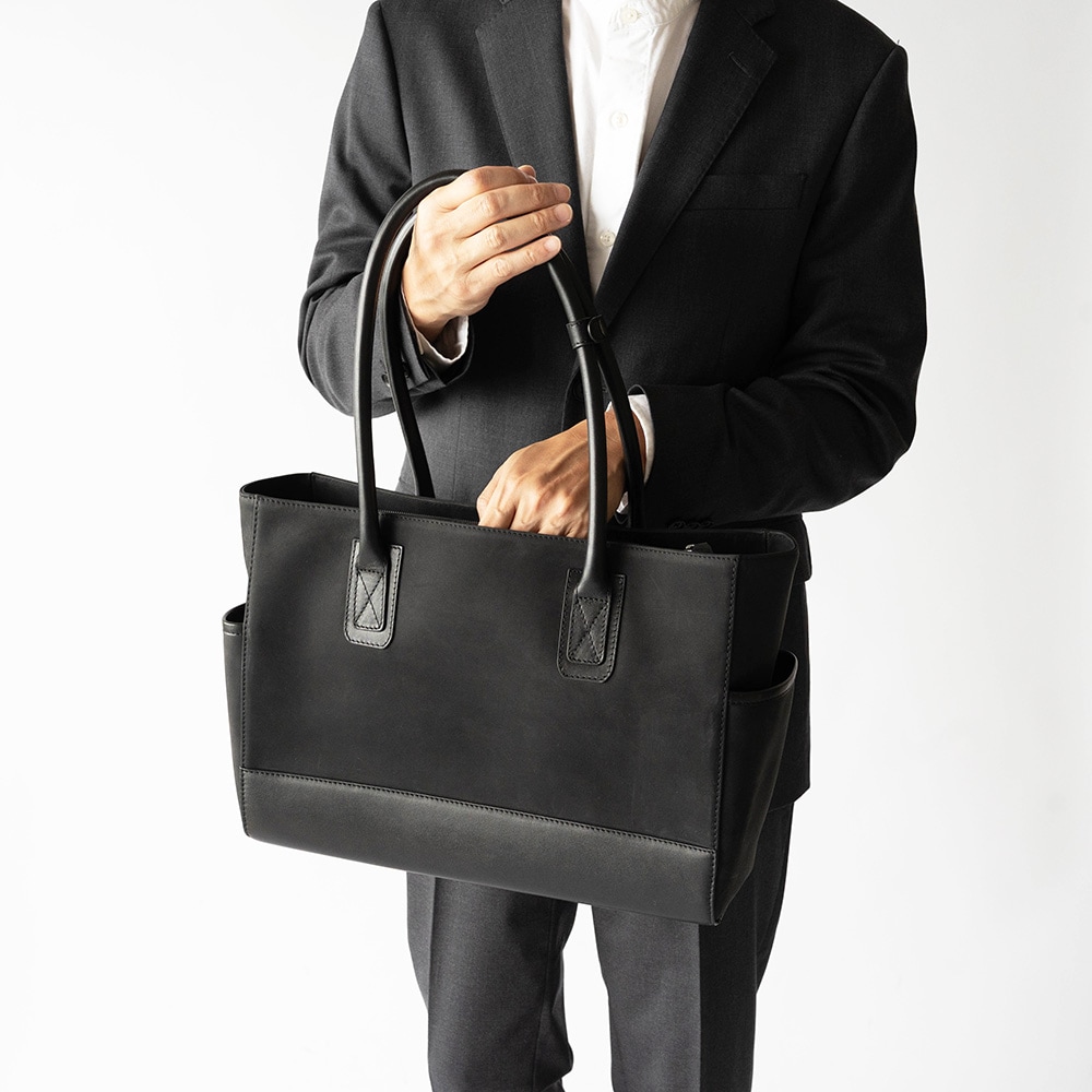 LAWRENCE MATTE BLACK ヌバック トートバッグ