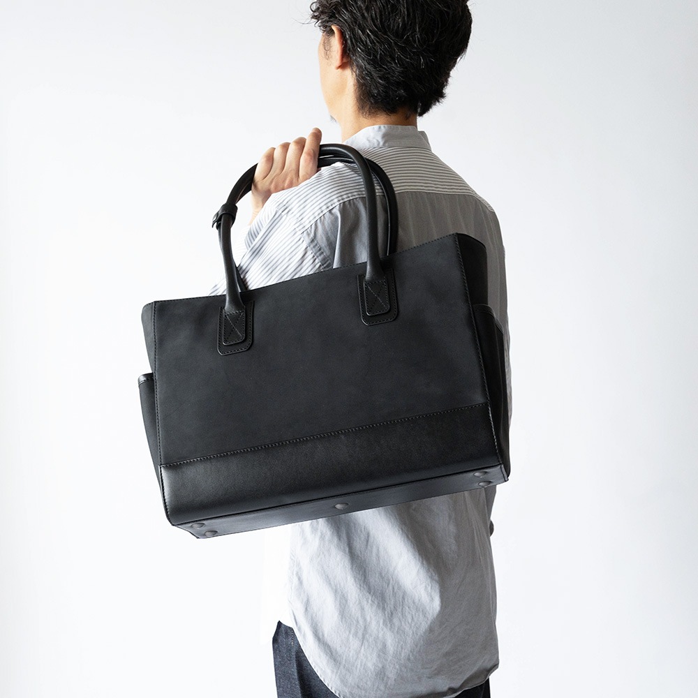 LAWRENCE MATTE BLACK ヌバック トートバッグ