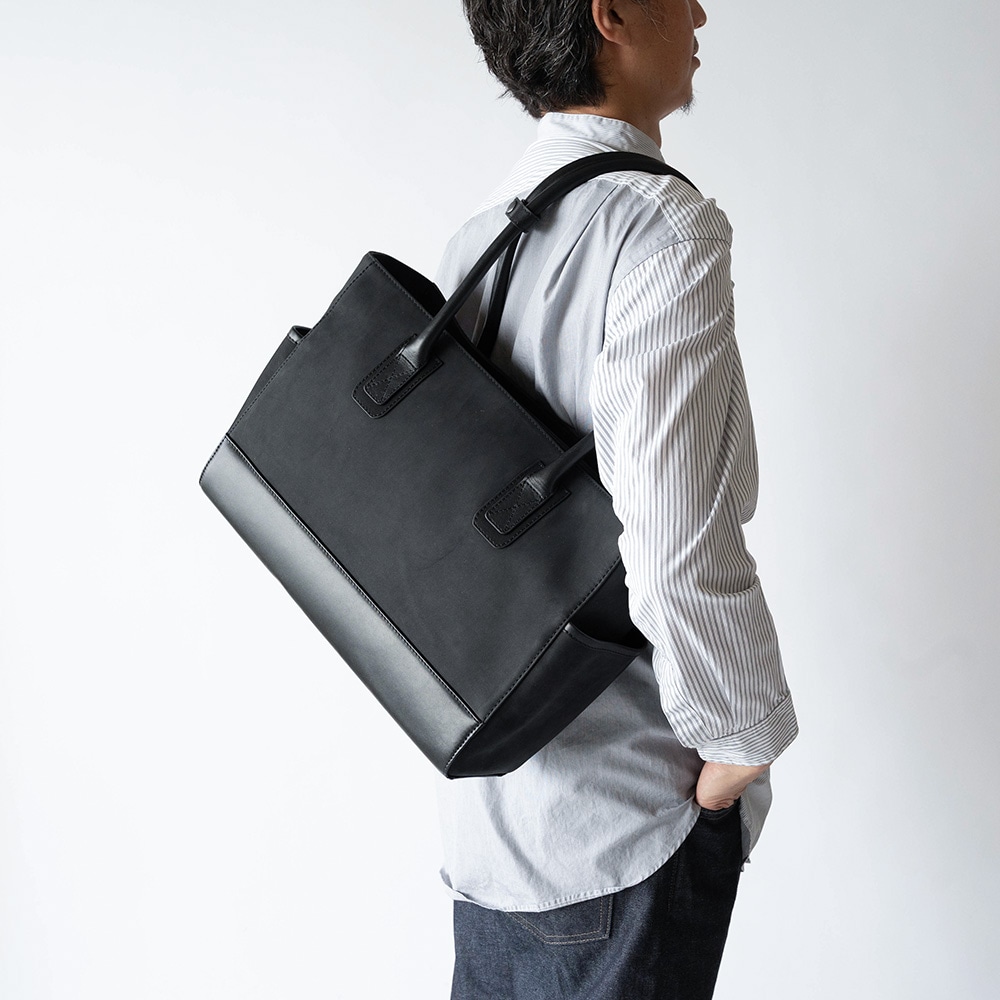 レザートートバッグ ビジネス メンズ 本革 仕事鞄 LAWRENCE BLACK