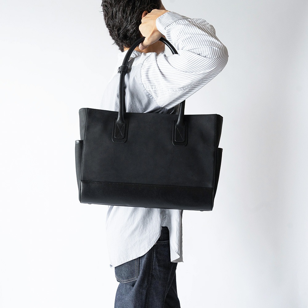 LAWRENCE MATTE BLACK ヌバック トートバッグ