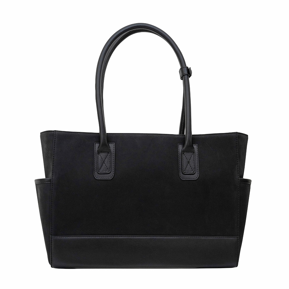 LAWRENCE MATTE BLACK ヌバック トートバッグ