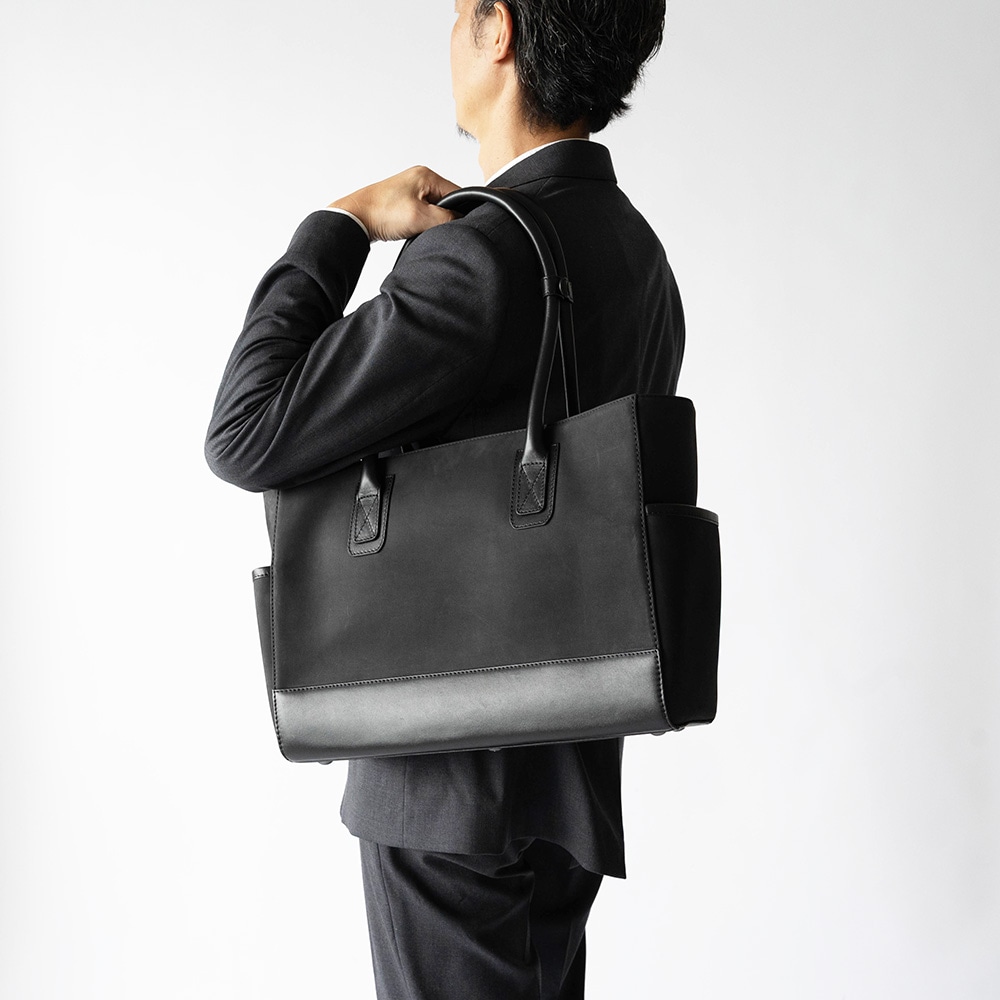 LAWRENCE MATTE BLACK ヌバック トートバッグ