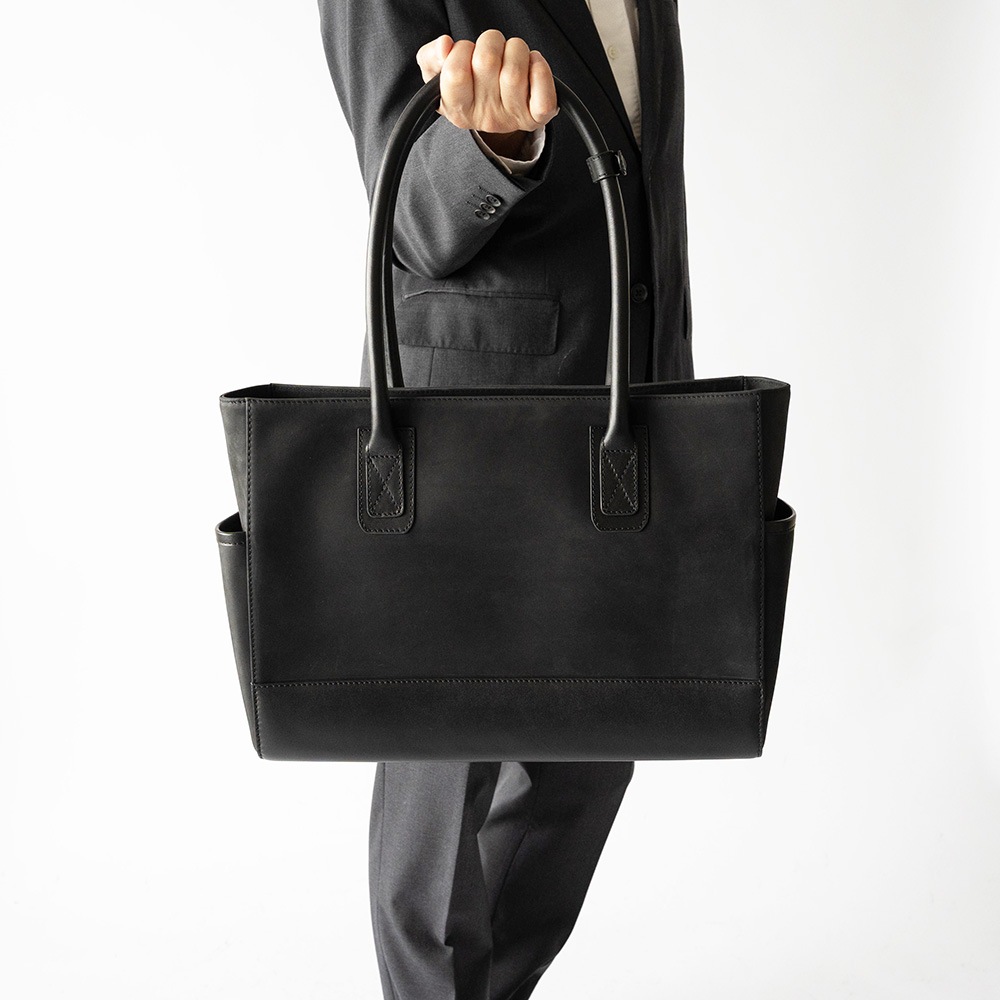 LAWRENCE MATTE BLACK ヌバック トートバッグ