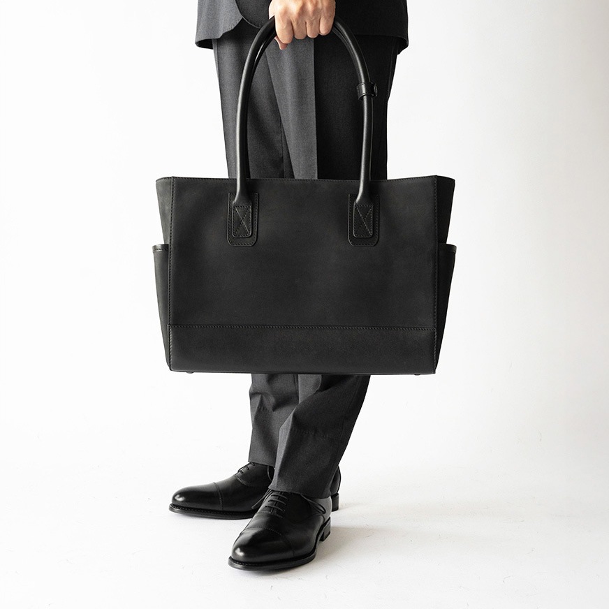 LAWRENCE MATTE BLACK ヌバック トートバッグ