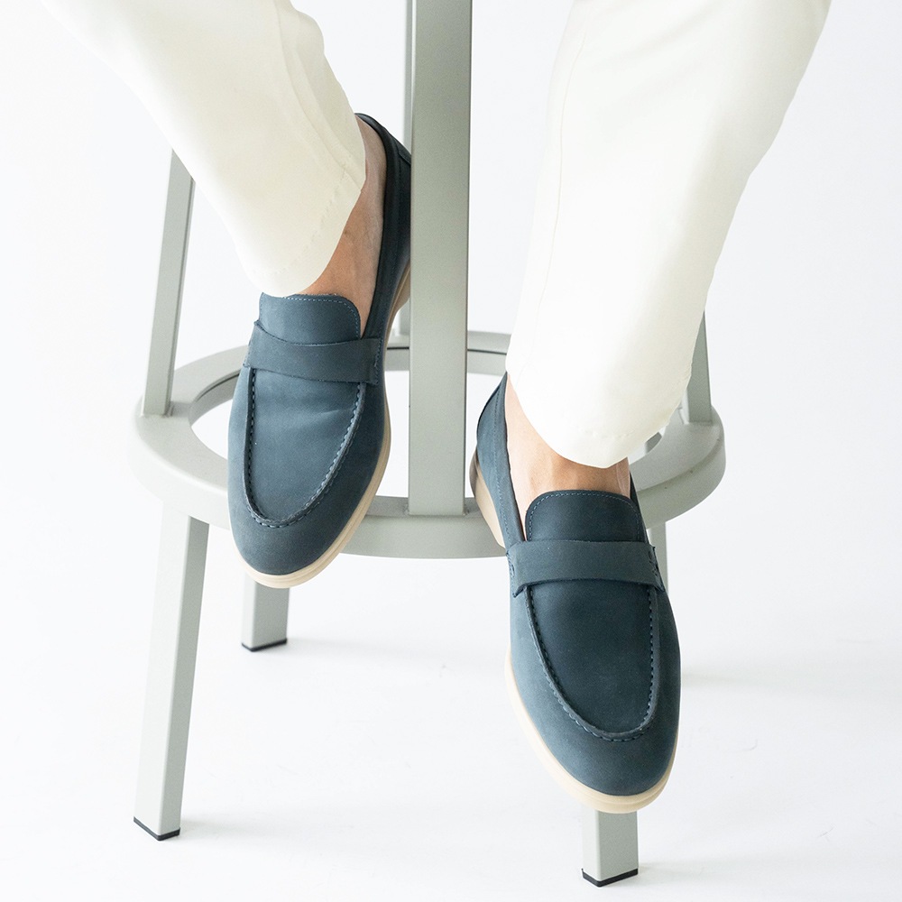 LAMONT DENIM ヌバック スリッポン