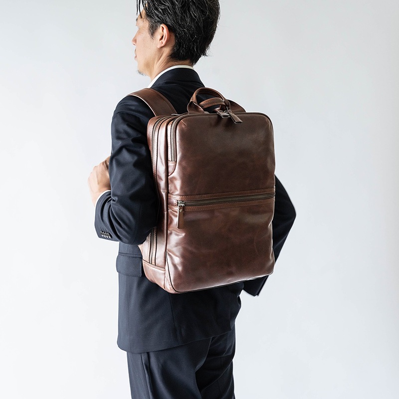 レザービジネスリュック ASTER アスター ブラウン 茶｜【公式