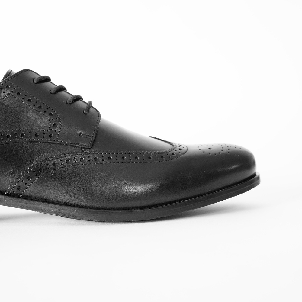 KENSINGTON BLACK ウイングチップ ビジネスシューズ