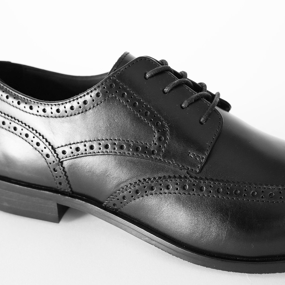 KENSINGTON BLACK ウイングチップ ビジネスシューズ